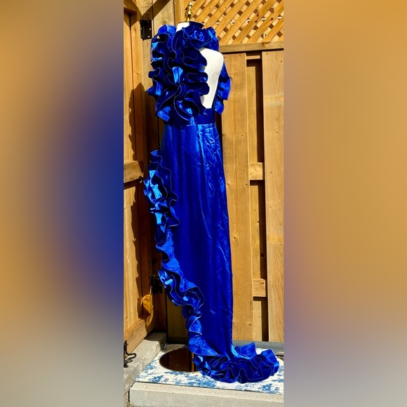 🆕 BRONX & BANCO 🧿 NWOT Aurora Cobalt Blue Gown, Sz M / US 6 - Picture 12 of 17